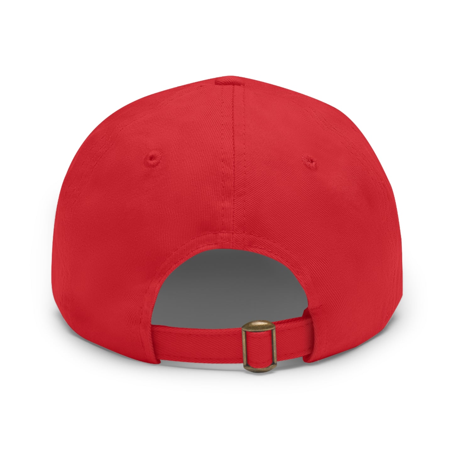 Gorro Dad con parche de cuero (redondo) / Dad Hat with Leather Patch (Round)